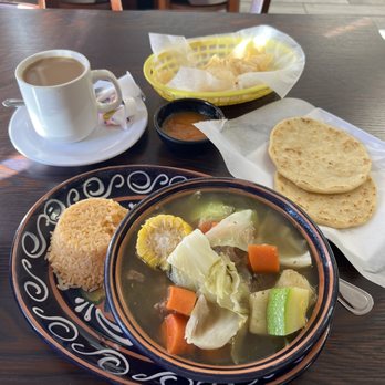 El Sol Restaurant - Caldo d res - Salvadoran Near Me - Houston, Texas