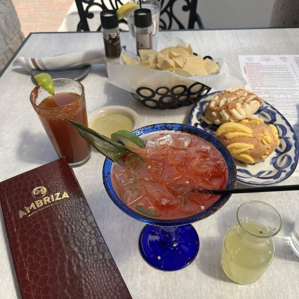 Ambriza - Michelada, margarita, pan dulce, chips and guac - Mexican Near Me - Katy, Texas