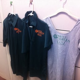 Men & Women Polo with logo in correct position for both and dress. Great Job! Men & Women Polo with logo in correct position for both and dress. Great Job!