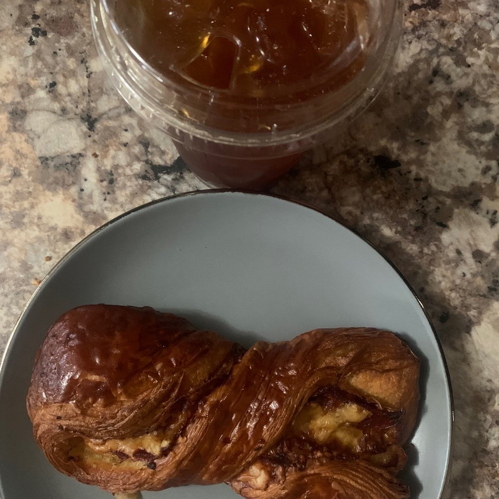 Amelia's - capiocola twist with a iced americano - Bakeries Near Me - Indianapolis, Indiana