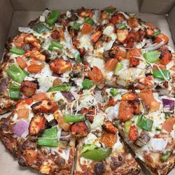Magoos Pizza And Punjabi Dhaba - 10" Punjabi Pizza with chicken