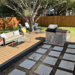 Main deck area. (Pavers are our project)