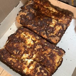 Pizza Hut - Burned cheese sticks