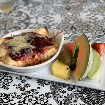 Cafe Flora - Sweet and savory chicken sausage blintzes - Breakfast & Brunch Near Me - Saint Louis, Missouri