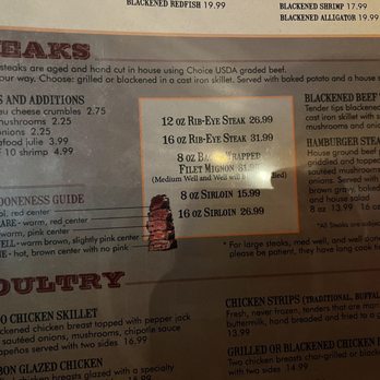 The Keg Restaurant - Menu - Cajun/Creole Near Me - Murray, Kentucky