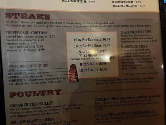 Menu photo 7 The Keg Restaurant Murray, KY