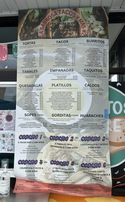 Menu photo 2 La Sabrosa Tacos Y Mas Slidell, LA Menu photo 2 La Sabrosa Tacos Y Mas Slidell, LA