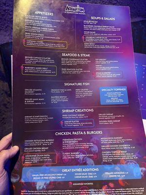 Menu photo 1 Aquarium Restaurant Nashville, TN Menu photo 1 Aquarium Restaurant Nashville, TN