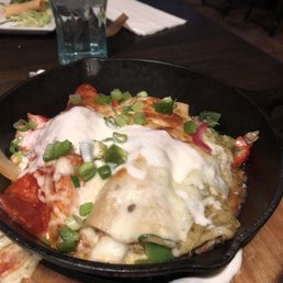 Sizzling enchiladas