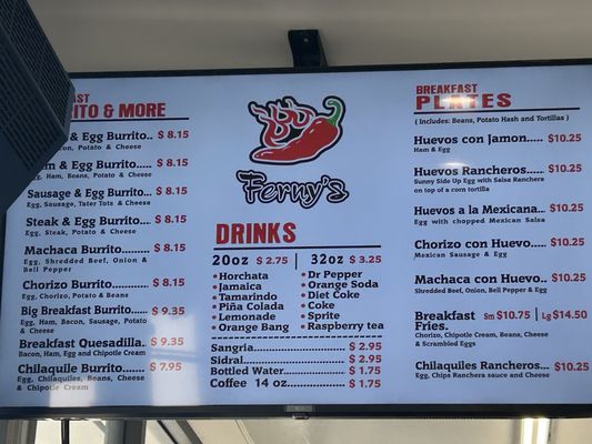 Menu photo 6 Ferny's Mexican Grill Santee, CA
