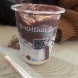 Brazilian Berry - Brazilian Bowl with Nutella, fruit, powdered and condensed milk, m&ms, almond flakes