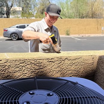 Scottsdale AC Pros - Rose cleaning up the dry wall dust - Heating & Air Conditioning/HVAC Near Me - Scottsdale, Arizona Scottsdale AC Pros - Rose cleaning up the dry wall dust - Heating & Air Conditioning/HVAC Near Me - Scottsdale, Arizona