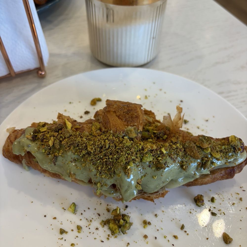Barbara's Café - Barbara's Pistachio Croissant - Coffee & Tea Near Me - Kearny, New Jersey