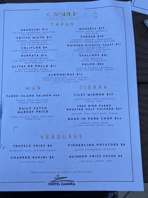 Menu photo 2 Castile Restaurant St Pete Beach, FL