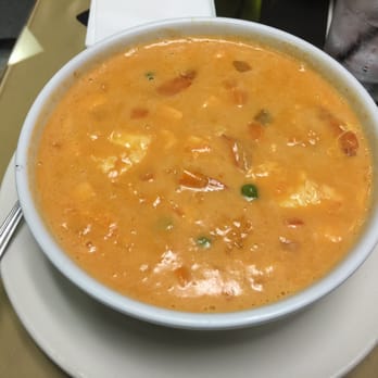 Ceviche Palace - Seafood chowder -- pumpkin based with egg and seafood. Delicious!!! - Peruvian Near Me - Bridgeport, Connecticut