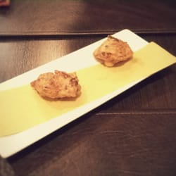 Osteria Enoteca 20e20 - Polpettine di baccalà e funghi di benvenuto: buone