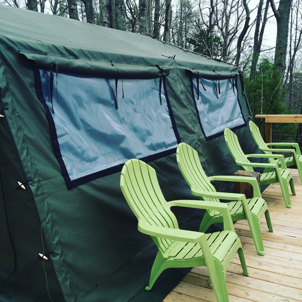 Camp deck and chairs Camp deck and chairs