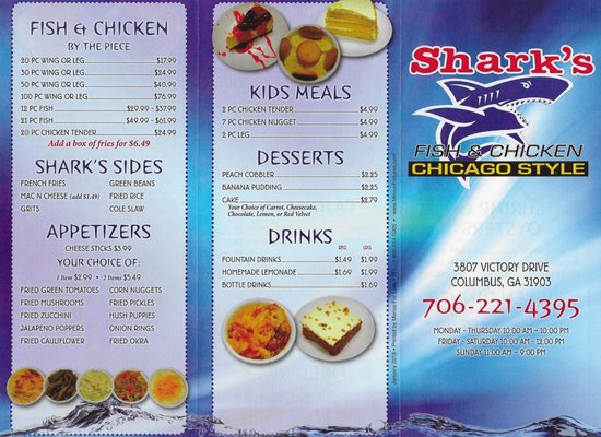 Menu photo 5 Sharks Fish and Chicken Columbus, GA Menu photo 5 Sharks Fish and Chicken Columbus, GA