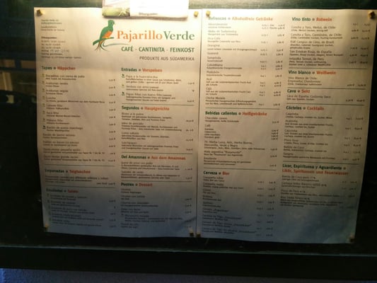 Menu photo 4 Pajarillo Verde Munich, BY