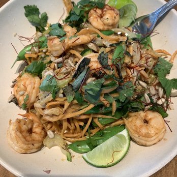 Flower Child - Glow Bowl with Shrimp. Sooooo good!! - Salad Near Me - Charlotte, North Carolina