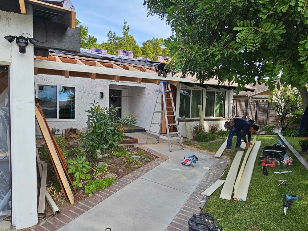 Slide of Roof Replacement