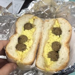 Jiggy's Kitchen - Tofu scramble, sausage, pepper jack Vegan Sausage, Egg and Cheese