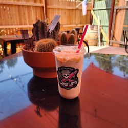 Smashley's Coffee Company - A nice cold brew caramel with vanilla frappe