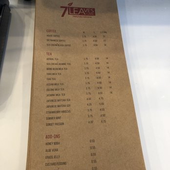 7 Leaves Cafe - To-Go Menus Available - Coffee & Tea Near Me - Houston, Texas 7 Leaves Cafe - To-Go Menus Available - Coffee & Tea Near Me - Houston, Texas