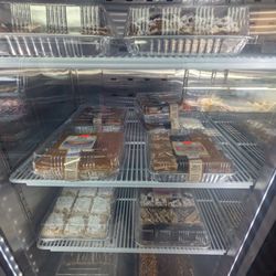 A&S Fresh Meat and Deli - Dessert items in the refrigerator