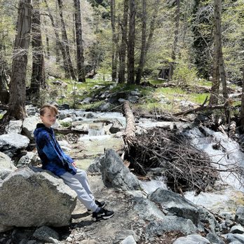 Ice House Canyon Trail - The kid by the stream - Hiking Near Me Ice House Canyon Trail - The kid by the stream - Hiking Near Me