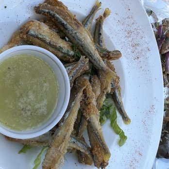 Mora Grill - Fried smelt. Very well cooked and not overly oily. - Syrian Near Me - Pompano Beach, Florida
