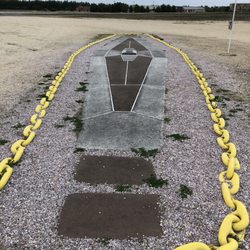 Hindenburg Crash Site - This is the outline of where the gondola came to rest.