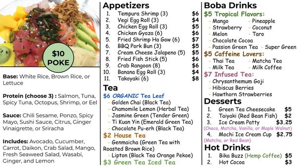 Menu photo 3 Sushi Hut Salinas, CA