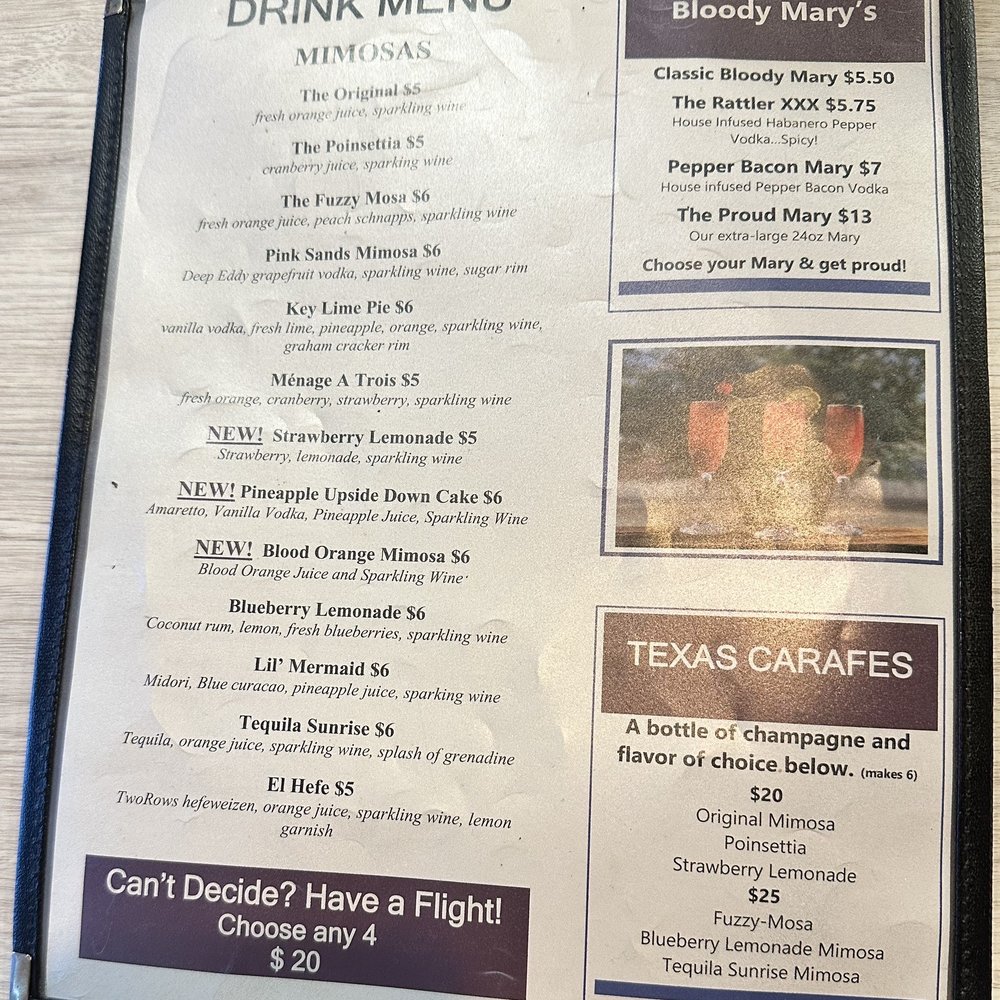 TwoRows Classic Grill - Brunch drink menu - American Near Me - Allen, Texas TwoRows Classic Grill - Brunch drink menu - American Near Me - Allen, Texas