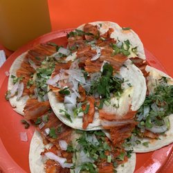 La Parrilla Mixteca - One order of the El Pastor Tacos.