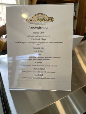 Menu photo 2 Sweet Olive Market & Bakery Mandeville, LA