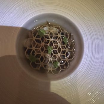 Sorrel - maitake potato dashi - New American Near Me - San Francisco, California Sorrel - maitake potato dashi - New American Near Me - San Francisco, California