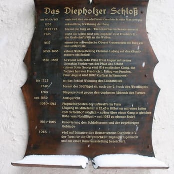 Schloß - Die Schloßdaten. - Castles Near Me - Diepholz, NI