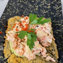 Sushi pizza- not my fave 3/5