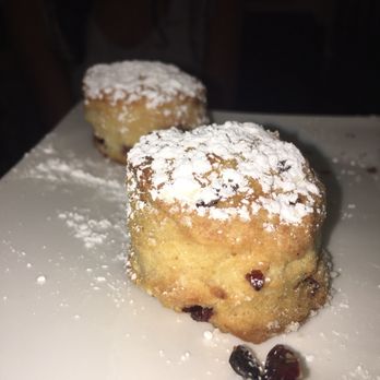 Two E Bar/Lounge - Warm Cranberry scones that came with clotted cream, jam and lemon curd - Lounges Near Me - New York, New York Two E Bar/Lounge - Warm Cranberry scones that came with clotted cream, jam and lemon curd - Lounges Near Me - New York, New York