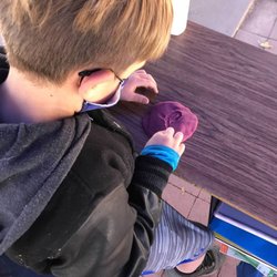 Handwriting with Play Dough