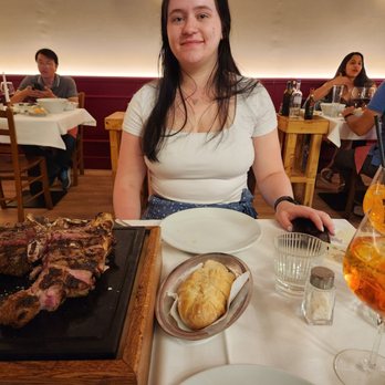 Trattoria dall'Oste - Steak florentine, bread, aperol spritz - Trattorie Near Me - Florence, FI Trattoria dall'Oste - Steak florentine, bread, aperol spritz - Trattorie Near Me - Florence, FI