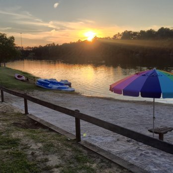 Emerald Lake Naturist Resort - This was the sunset that greeted us on our final night's stay. Absolutely gorgeous! - Resorts Near Me - Porter, Texas