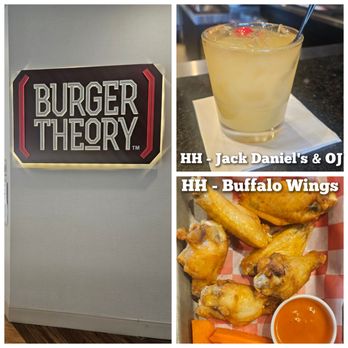 Burger Theory - 5'8'2026 HH (Buffalo Wings, Jack Daniel's and OJ), great convo and service by Serena. - Burgers Near Me - Newport News, Virginia Burger Theory - 5'8'2026 HH (Buffalo Wings, Jack Daniel's and OJ), great convo and service by Serena. - Burgers Near Me - Newport News, Virginia