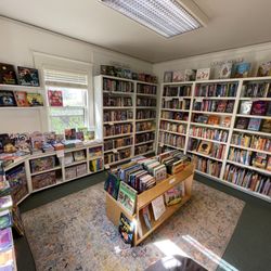 The Book Shop of Beverly Farms - The children's room has board books, picture books, chapter books, graphic novels, and young adult titles.