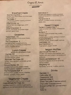 Menu photo 1 Crepes Et Amis Midland, MI