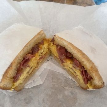 Homestyle Donuts & Deli - Pastrami breakfast sandwich - Donuts Near Me - Fullerton, California