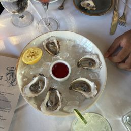 Grilled Oysters on the Half Shell, Fresh Cut, Smoke & Mirrors
