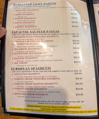 Menu photo 1 On the Bridge San Francisco, CA