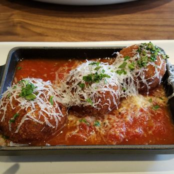 North Italia - This is a stuffed risotto cheese it's flash-fried I think it's an Ariana I forget the name of it but it's very very good - Italian Near Me - Plano, Texas North Italia - This is a stuffed risotto cheese it's flash-fried I think it's an Ariana I forget the name of it but it's very very good - Italian Near Me - Plano, Texas